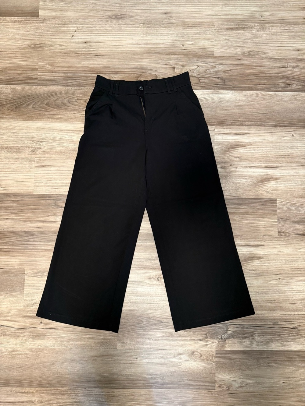 American Eagle Super High-Rise Wide Leg Black Wide Leg Pants